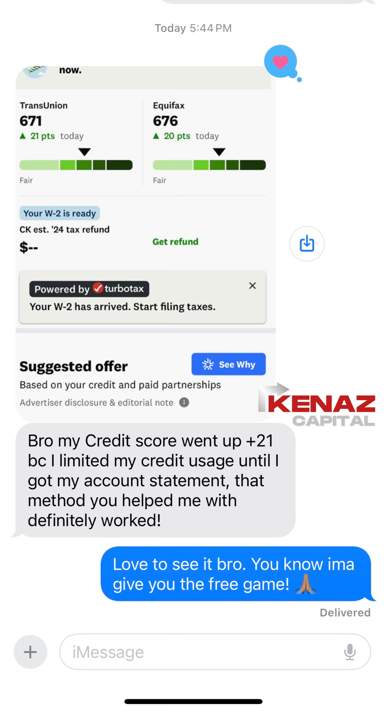 Client testimonial - score up +21 points
