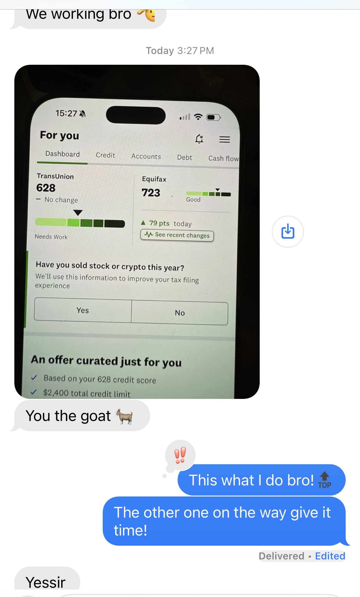 Client testimonial - Equifax +79 points