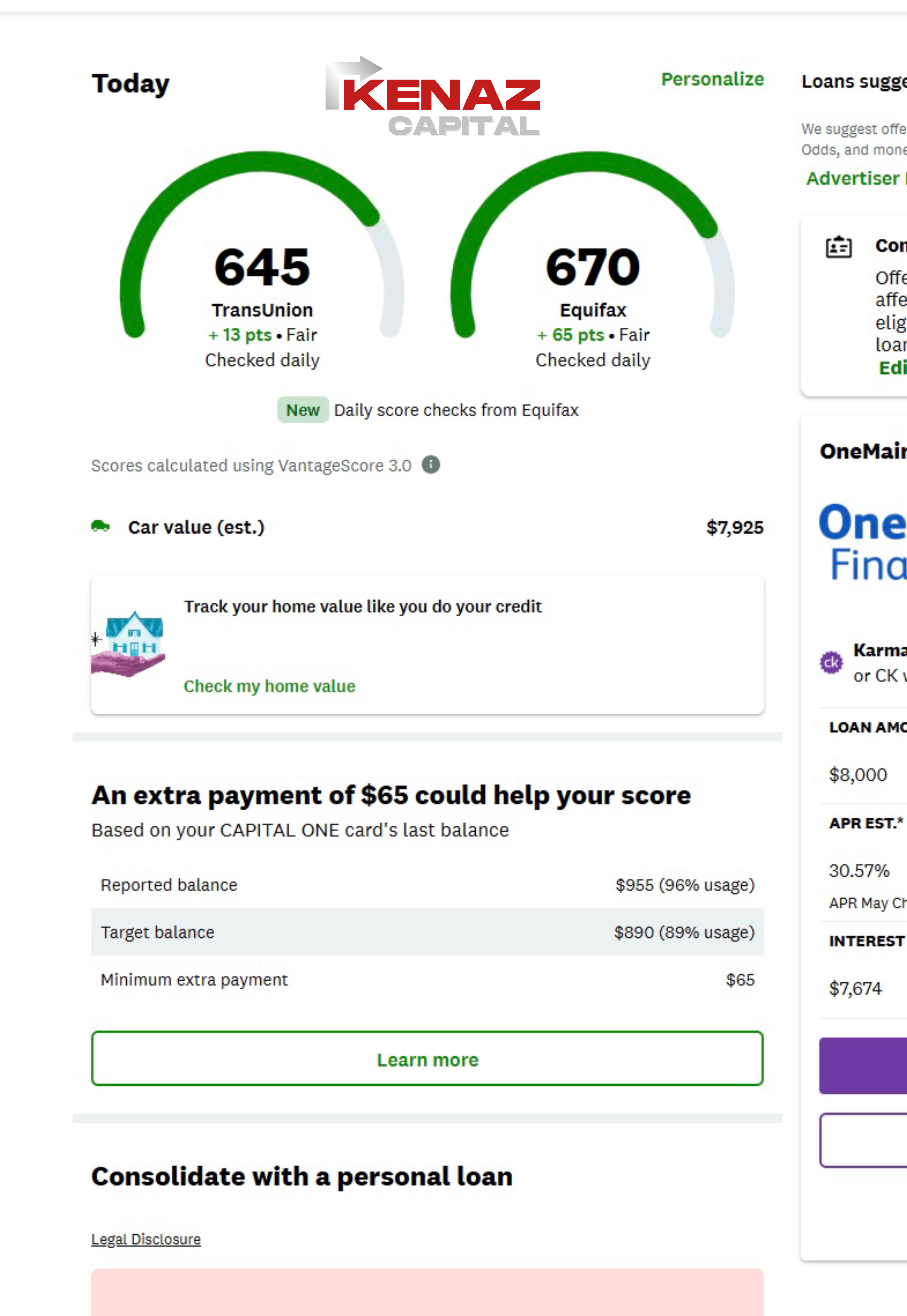 Client testimonial - score improvements